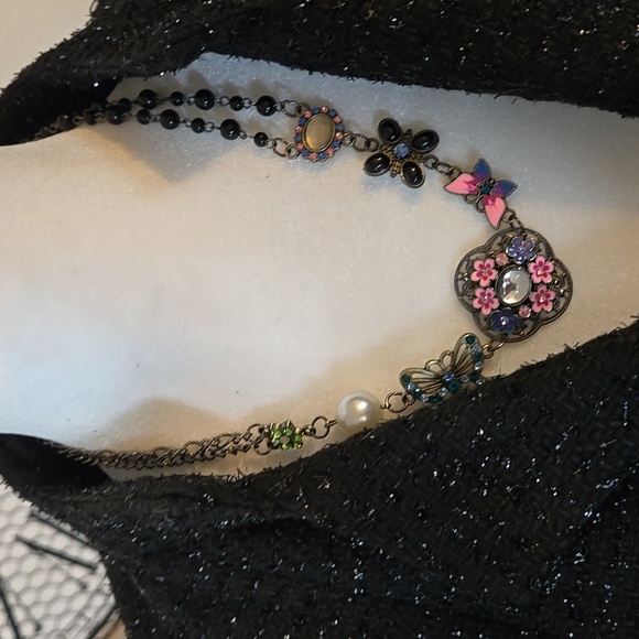 Worthington Textured Black Blazer With Silver Sparkle Detail - Picture 6 of 11